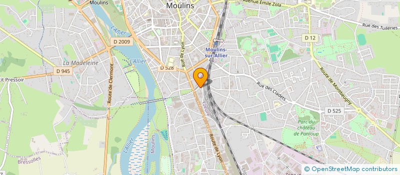 localisation de l'entreprise ENSEIGNES JOUSSELIN  YZEURE