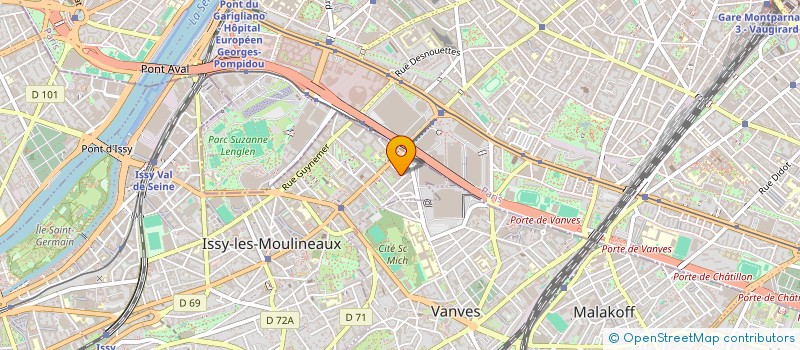 localisation de l'entreprise ENSEIGNES LOUIS CELLE ET COMPAGNIE à ISSY-LES-MOULINEAUX