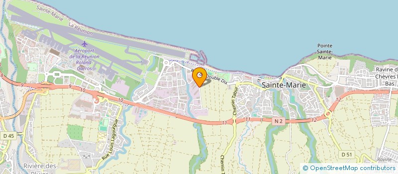 localisation de l'entreprise ENSEIGNES MAINTENANCE REUNION  SAINTE-MARIE