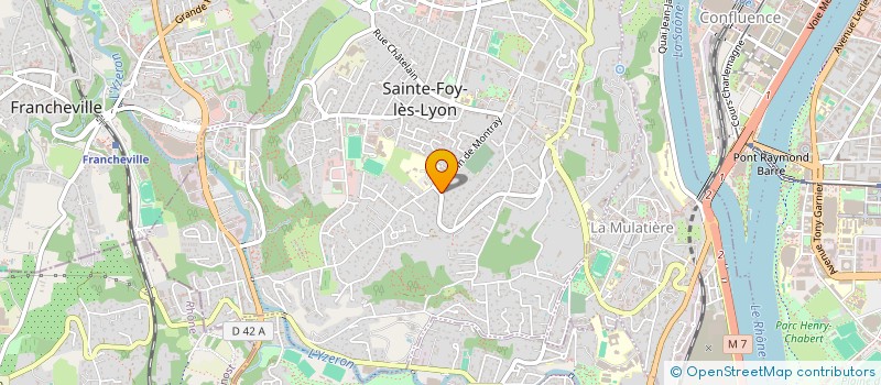 localisation de l'entreprise ENSEIGNES MATHOURET à SAINTE-FOY-LES-LYON