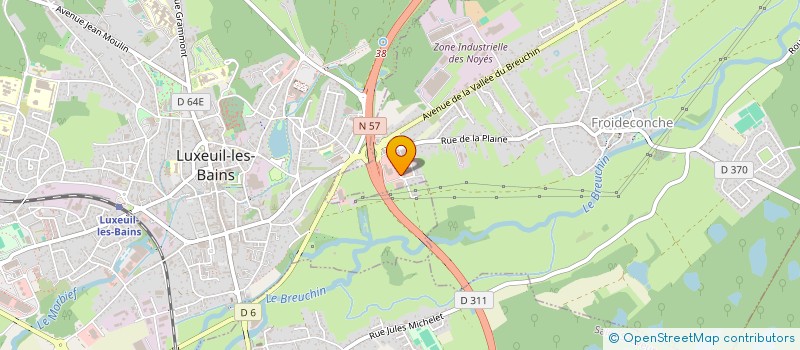 localisation de l'entreprise ENSEIGNES MONNIER  FROIDECONCHE