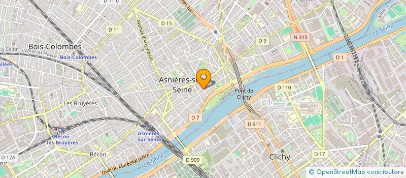 localisation de l'entreprise ENSEL à ASNIERES-SUR-SEINE
