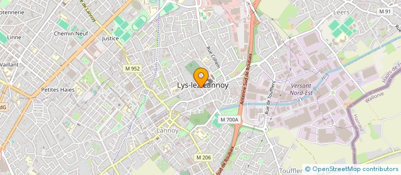 localisation de l'entreprise ENSEMB SOLIDAIRE ORIENT INFORM REINSERTI  LYS-LEZ-LANNOY