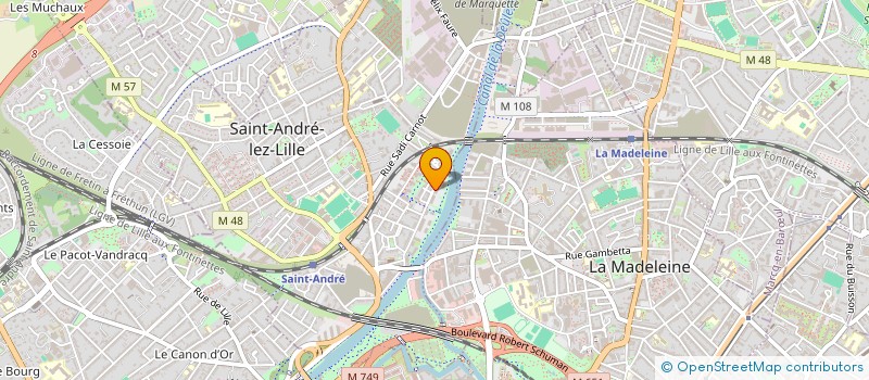 localisation de l'entreprise ENSEMBLE 1000 JOURS  SAINT-ANDRE-LEZ-LILLE