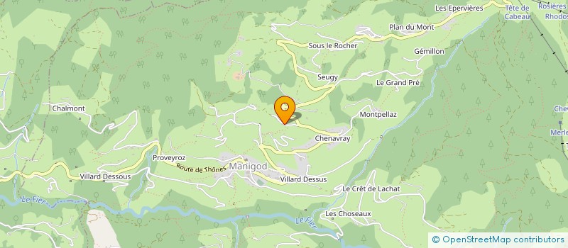 localisation de l'entreprise ENSEMBLE  MANIGOD