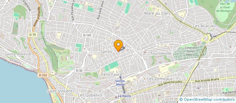 localisation de l'entreprise ENSEMBLE à LE HAVRE