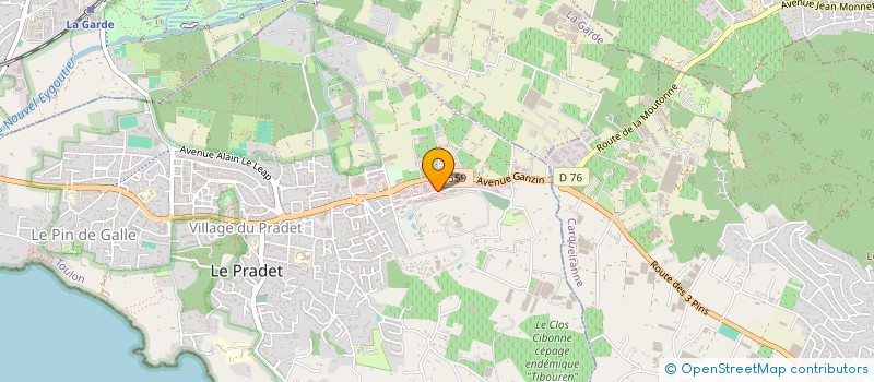 localisation de l'entreprise ENSEMBLE  LE PRADET