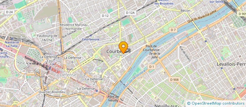 localisation de l'entreprise ENSEMBLE A PLECTRE DES HAUTS DE SEINE à COURBEVOIE