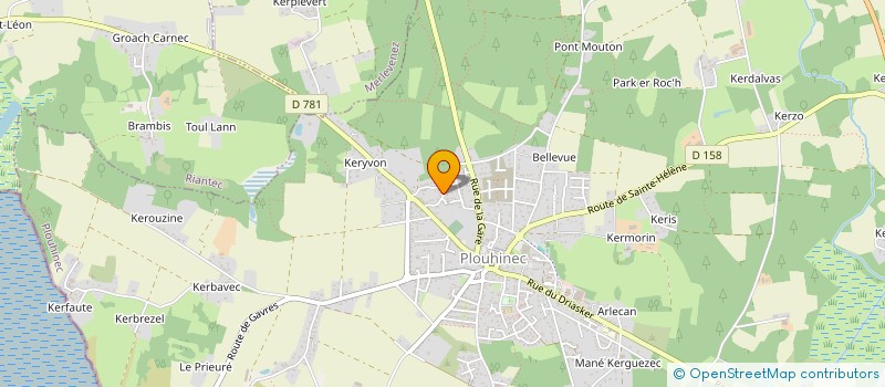 localisation de l'entreprise ENSEMBLE A PLOUHINEC  PLOUHINEC