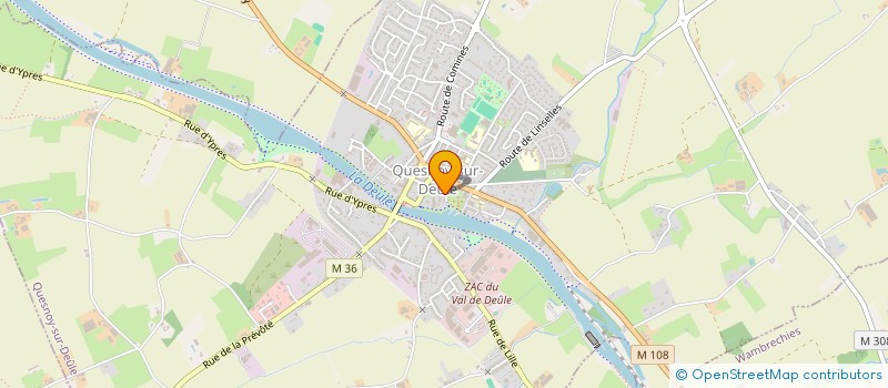 localisation de l'entreprise ENSEMBLE ACCUEILLIR ACCOMPAGNER  QUESNOY-SUR-DEULE