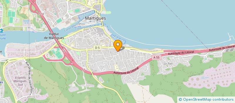 localisation de l'entreprise ENSEMBLE ANACROUSE RELAIS D'INTERVENTION MUSICALES DE MARTIGUES  MARTIGUES