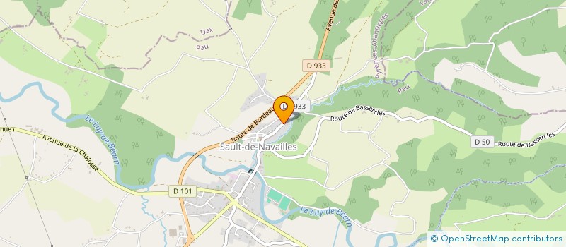 localisation de l'entreprise ENSEMBLE ARRICOQUET  SAULT-DE-NAVAILLES