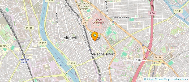 localisation de l'entreprise ENSEMBLE ARTISTIQUE CHINOIS A PARIS  MAISONS-ALFORT