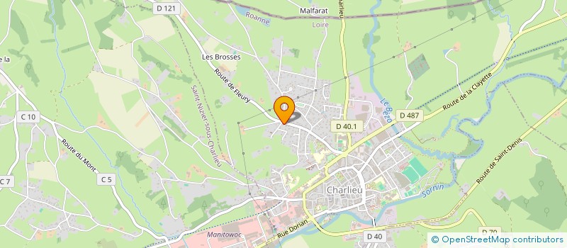 localisation de l'entreprise ENSEMBLE AU CLOS SAINT GILDAS  CHARLIEU