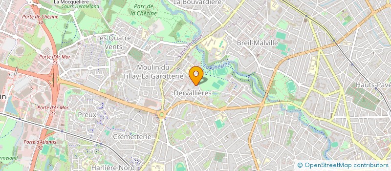 localisation de l'entreprise ENSEMBLE AUX DERVALLIERES  NANTES