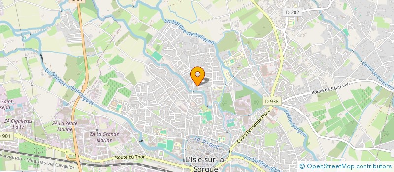 localisation de l'entreprise ENSEMBLE AVEC NOS DIFFERENCES à L'ISLE-SUR-LA-SORGUE