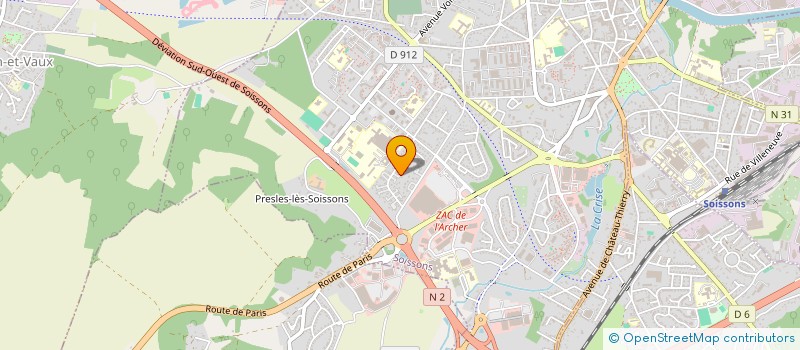 localisation de l'entreprise ENSEMBLE AXONANCE à SOISSONS