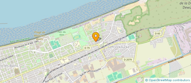 localisation de l'entreprise ENSEMBLE BRASS OPALE à DUNKERQUE