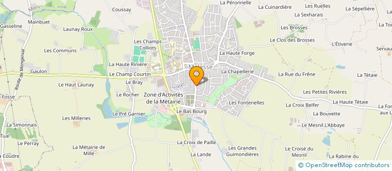 localisation de l'entreprise ENSEMBLE CHAMBRE A AIRS  MELESSE