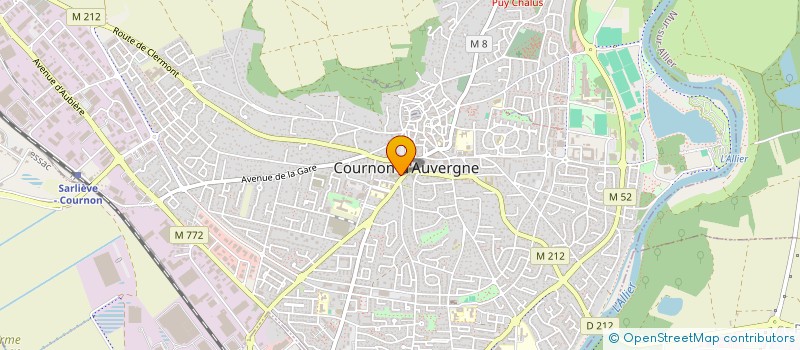 localisation de l'entreprise ENSEMBLE CHOEUR DOMES COURNON à COURNON-D'AUVERGNE