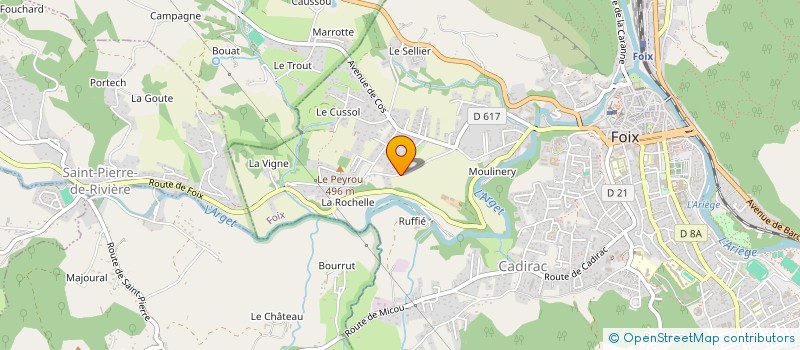 localisation de l'entreprise ENSEMBLE CHORAL DE L ARIEGE à FOIX