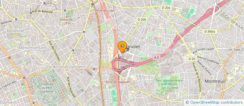localisation de l'entreprise ENSEMBLE & CIE à BAGNOLET