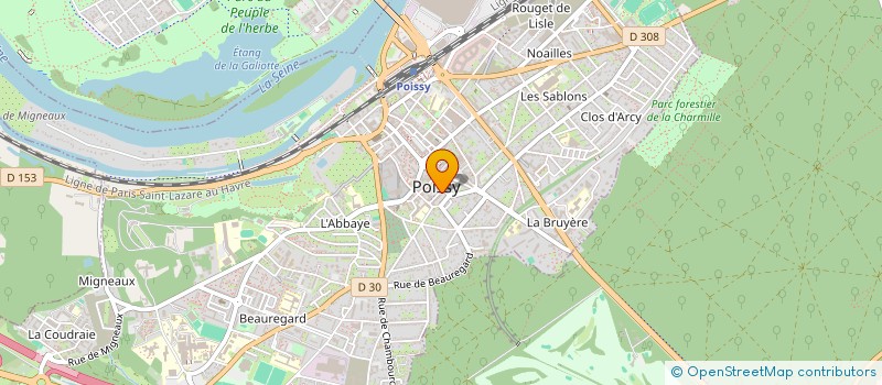 localisation de l'entreprise ENSEMBLE COLLEGIUM MUSICUM  POISSY