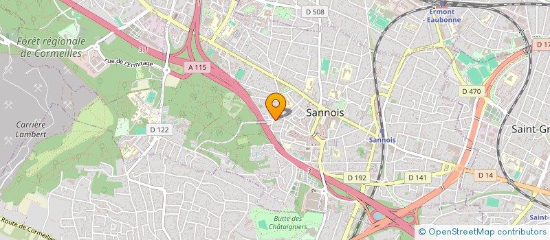 localisation de l'entreprise ENSEMBLE CONSTRUISONS L'AVENIR (E.C.A)  SANNOIS