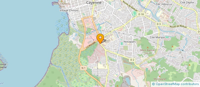 localisation de l'entreprise ENSEMBLE CONTRE LA FAIM  CAYENNE