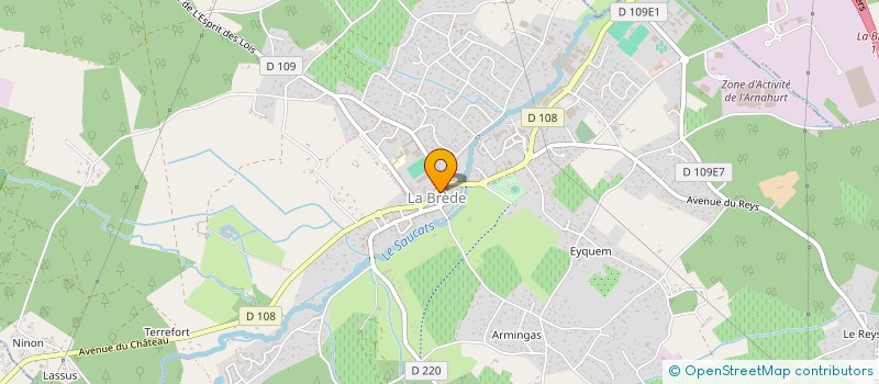 localisation de l'entreprise ENSEMBLE CONTRE LA POIC  LA BREDE