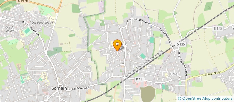 localisation de l'entreprise ENSEMBLE CONTRE LE CANCER  FENAIN