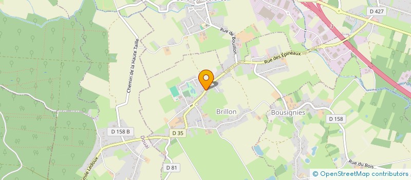 localisation de l'entreprise ENSEMBLE D'ACCORDEONS JEAN-PIERRE DURIBREUX  BRILLON