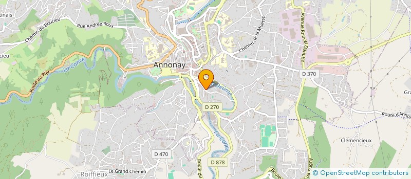 localisation de l'entreprise ENSEMBLE DANS L'ENTRAIDE à ANNONAY
