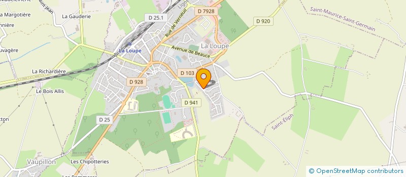 localisation de l'entreprise ENSEMBLE DANS LA MAISON DES BRUYERES à LA LOUPE