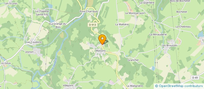 localisation de l'entreprise ENSEMBLE DE RECHERCHES ET D'INTERVENTIONS SUR LE CROZANT D'AUJOURD'HUI (E.R.I.C.A.) à CROZANT