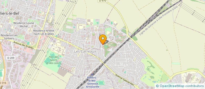 localisation de l'entreprise ENSEMBLE DECOUVRONS LES GITES DE FRANCE  GONESSE