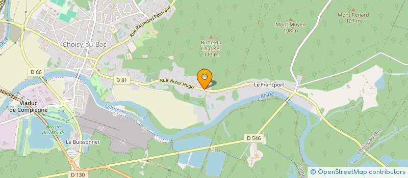 localisation de l'entreprise ENSEMBLE EIRYS  CHOISY-AU-BAC