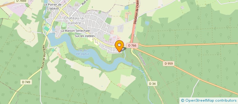 localisation de l'entreprise ENSEMBLE ET GRANDIR  CHATEAU-LA-VALLIERE