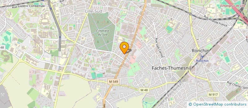 localisation de l'entreprise ENSEMBLE ET SOLIDAIRE à LILLE