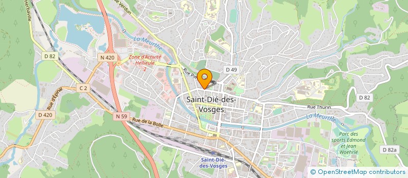 localisation de l'entreprise ENSEMBLE ET SOLIDAIRES  SAINT-DIE-DES-VOSGES