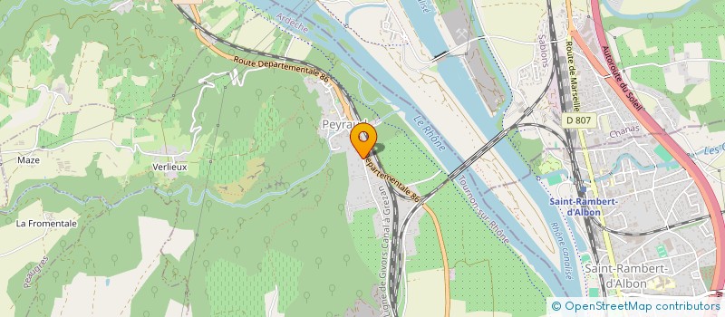 localisation de l'entreprise ENSEMBLE ET SOLIDAIRES - LA CASCADE DES AGES  PEYRAUD