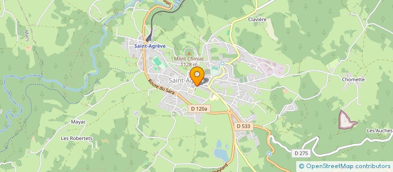 localisation de l'entreprise ENSEMBLE ET SOLIDAIRES - SECTION DE SAINT AGREVE à SAINT-AGREVE