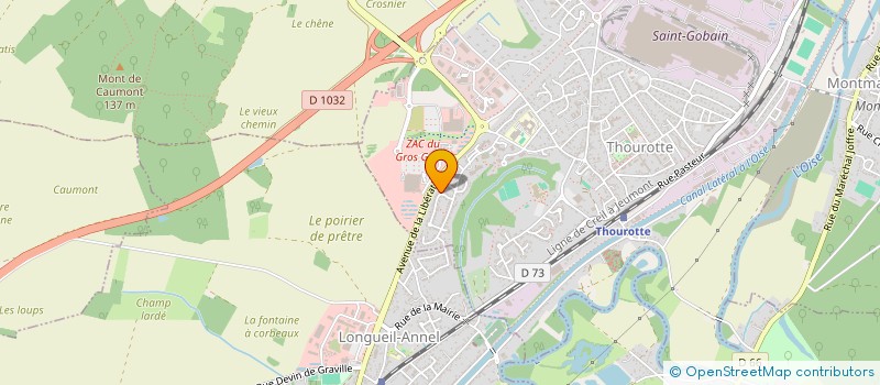 localisation de l'entreprise ENSEMBLE ET SOLIDAIRES SECTION DE THOUROTTE  THOUROTTE