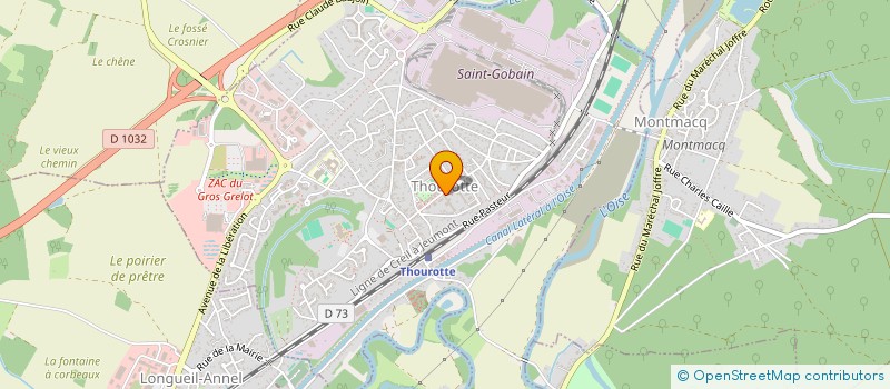 localisation de l'entreprise ENSEMBLE ET SOLIDAIRES SECTION DE THOUROTTE  THOUROTTE