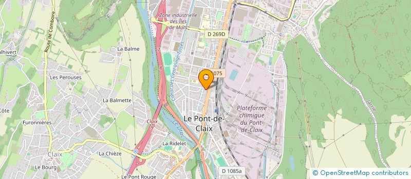 localisation de l'entreprise ENSEMBLE ET SOLIDAIRES U.N.R.P.A  LE PONT-DE-CLAIX