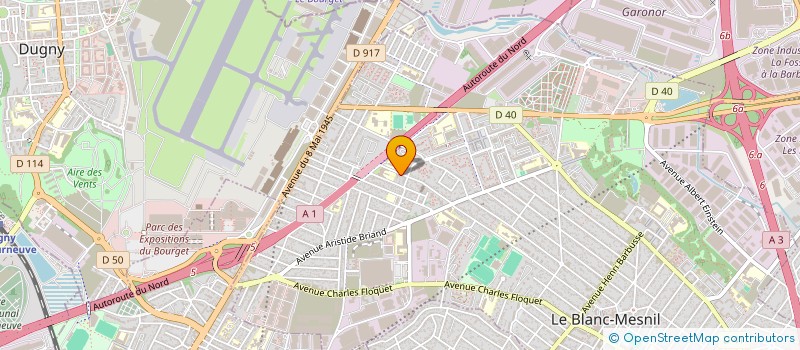 localisation de l'entreprise ENSEMBLE ET SOLIDAIRES - UNION NATIONALE DES RETRAITES ET PERSONNES AGEES - SECTION DE BLANC-MESNIL à LE BLANC-MESNIL
