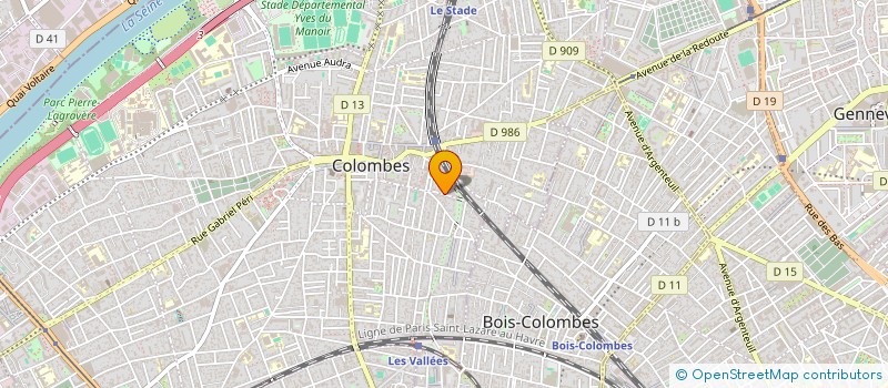 localisation de l'entreprise ENSEMBLE ET SOLIDAIRES - UNION NATIONALE DES RETRAITES ET PERSONNES AGEES SECTION DE COLOMBES  COLOMBES