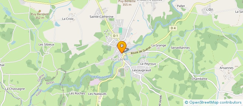 localisation de l'entreprise ENSEMBLE ET SOLIDAIRES UNION NATIONALE DES RETRAITES ET PERSONNES AGEES ( SECTION DE FURSAC ) à FURSAC