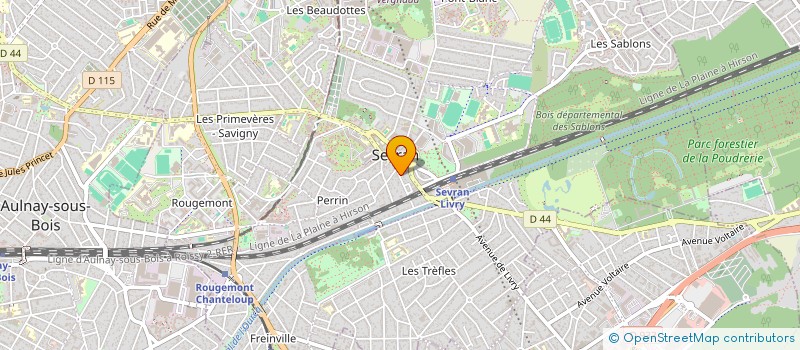 localisation de l'entreprise ENSEMBLE ET SOLIDAIRES - UNION NATIONALE DES RETRAITES ET PERSONNES AGEES (UNRPA), SECTION DE SEVRAN à SEVRAN