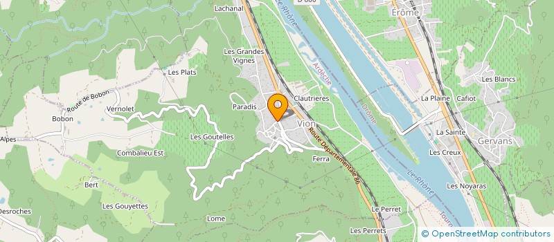 localisation de l'entreprise ENSEMBLE ET SOLIDAIRES - UNRPA  VION